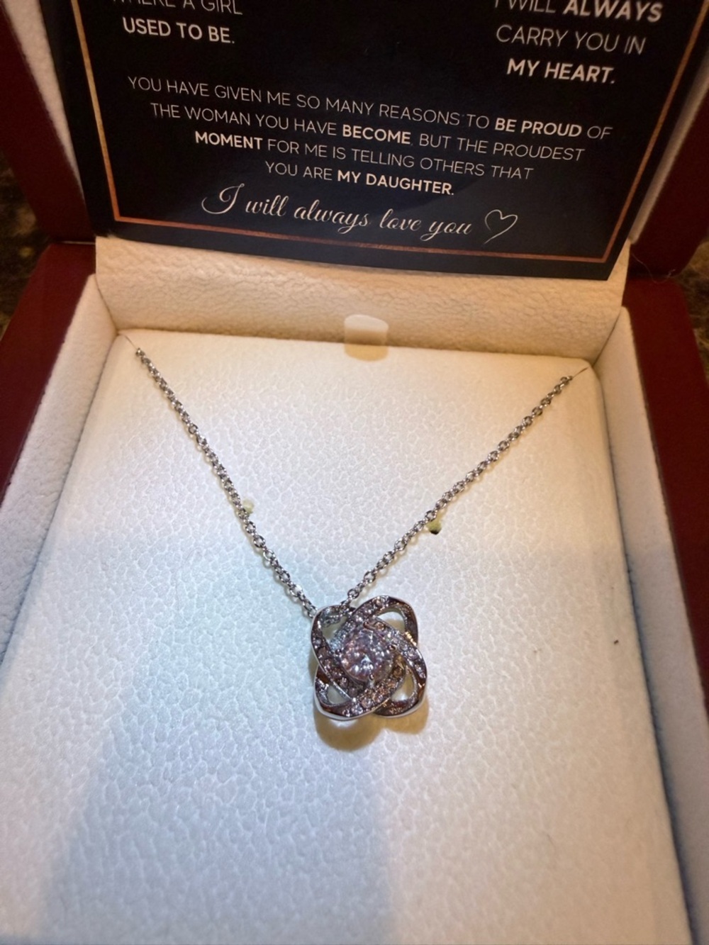 Love Knot Necklace - Picture 4 of 12